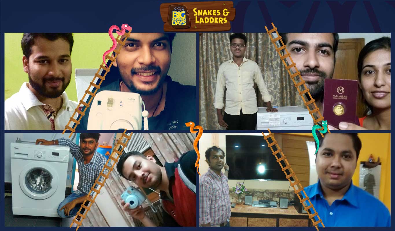 These Flipkart customers got lucky playing Snakes & Ladders!