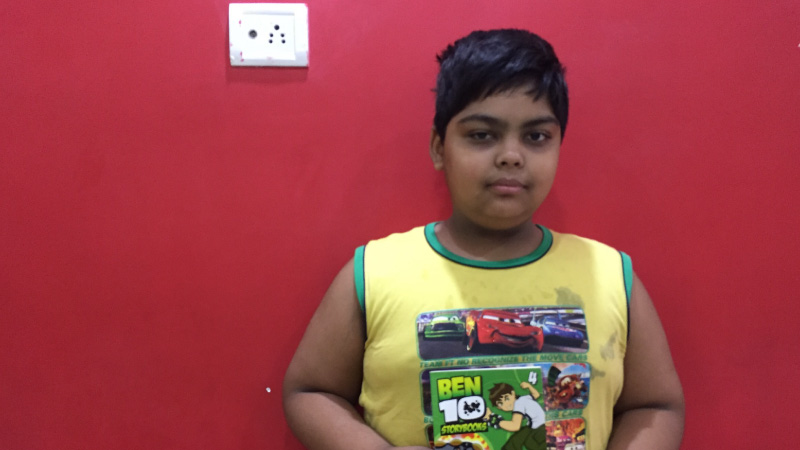 Anam Razzaque, arguably the youngest Flipkart customer, in Wasseypur