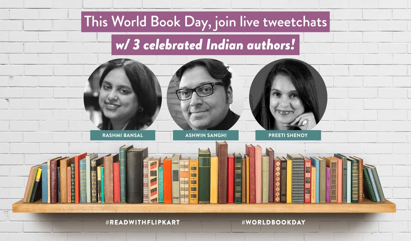 #ReadWithFlipkart – Tweetchats, author interviews and more for World Book Day 2018