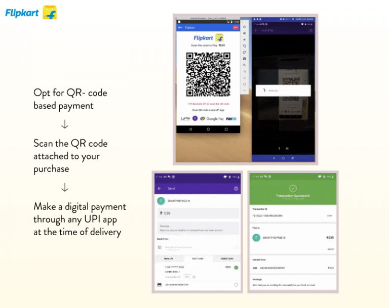 Now pay on delivery with a QR code when shopping on Flipkart